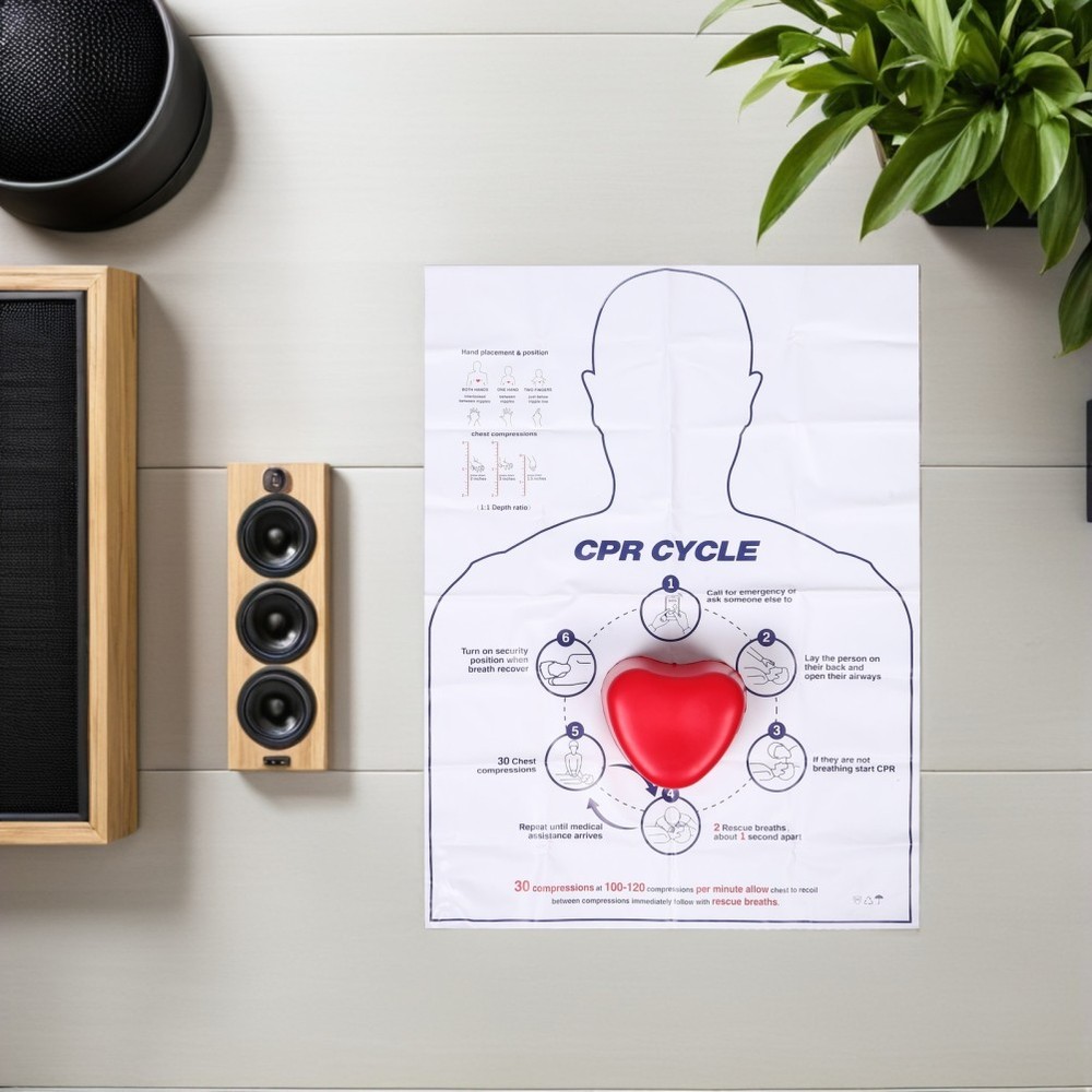 Cardiac Training Model Cpr Hands-only Practice Equipment Aid Kit