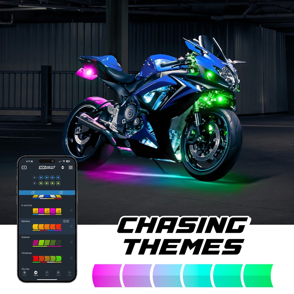 XKmax LED Motorcycle Accent Light Kit (Mini Engine Kit)