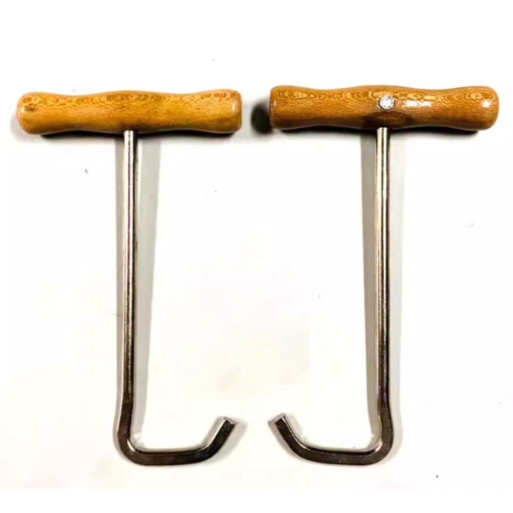 Wooden Handle Boot Hook Puller Portable Equestrian Essential Accessory