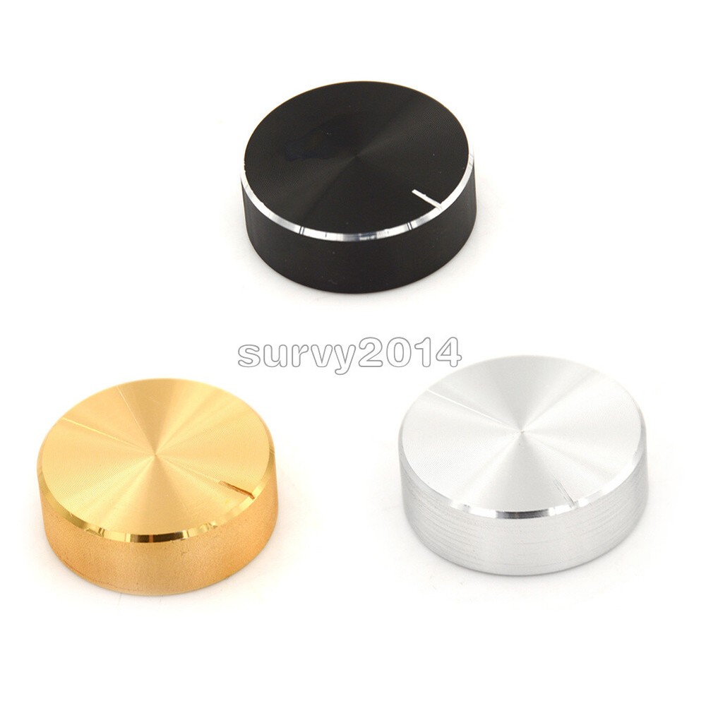 Aluminum Volume Control Rotary Knobs For 6mm Dia. Potentiometer