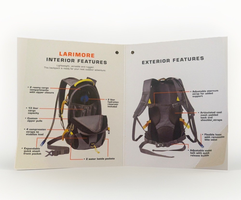 Ozark Trail LARIMORE Hydration Backpack
