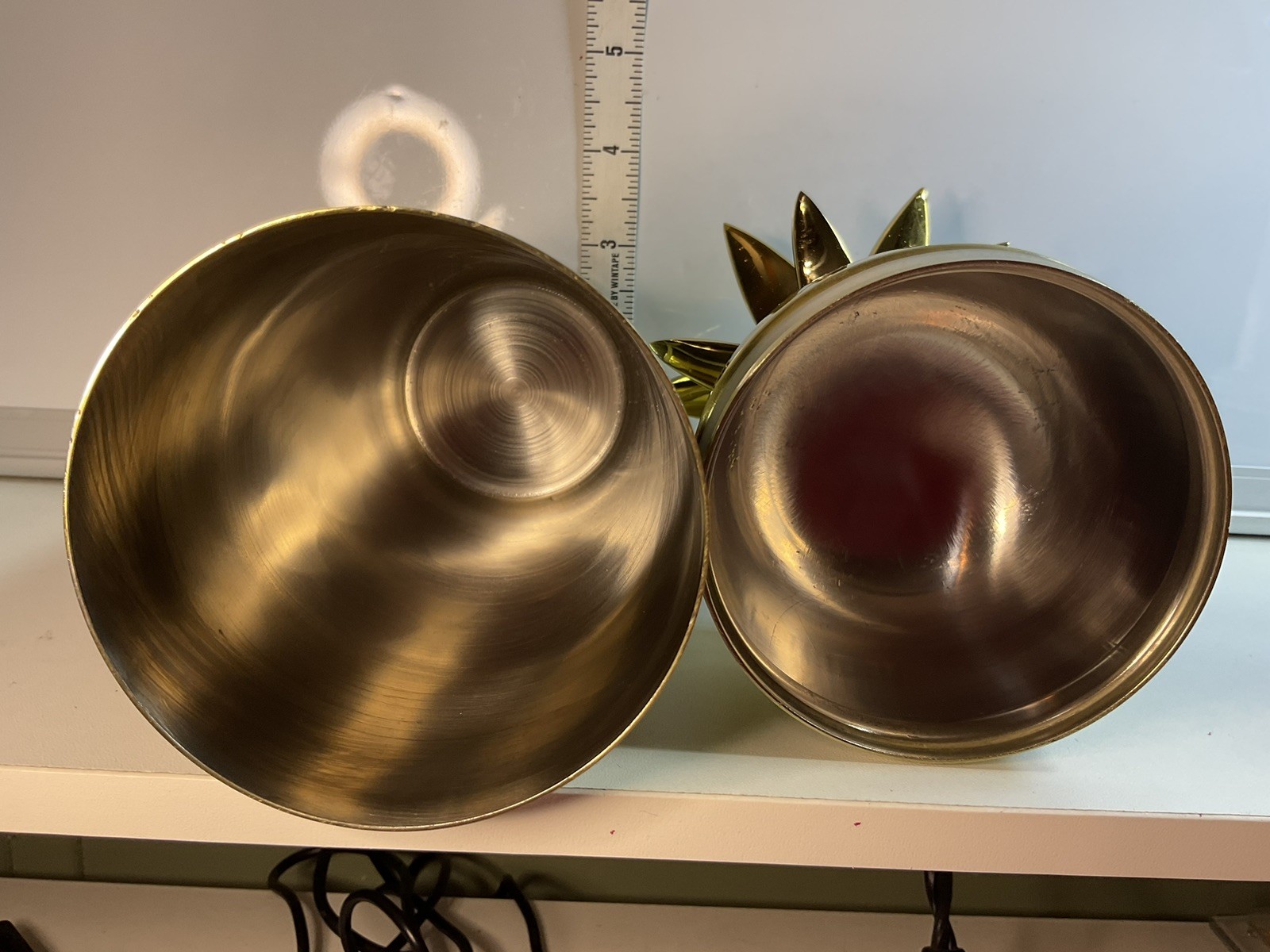 Anthropologie Gold Pineapple Cocktail Shaker NEW