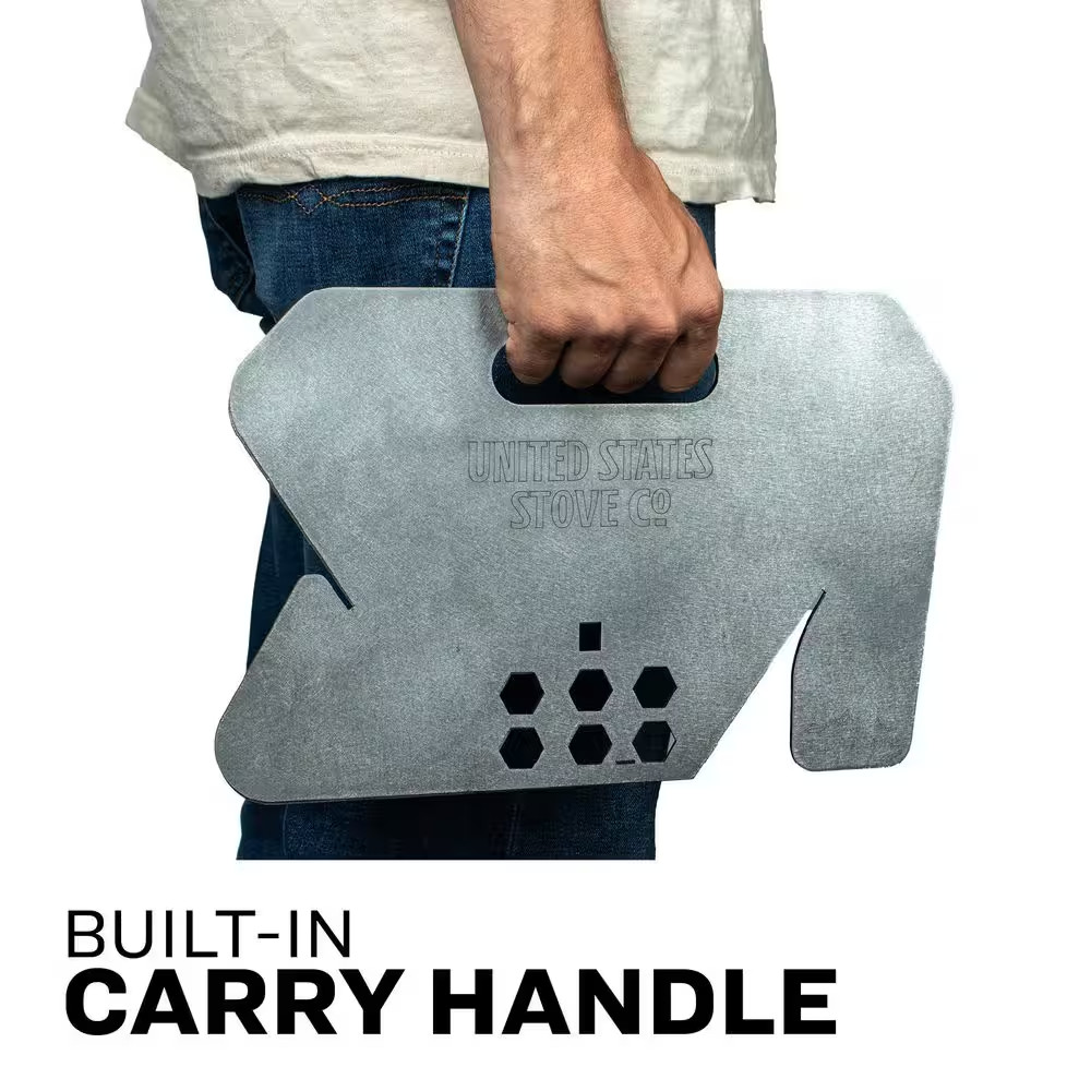 US14TP Portable Collapsible Triangular Fire Pit