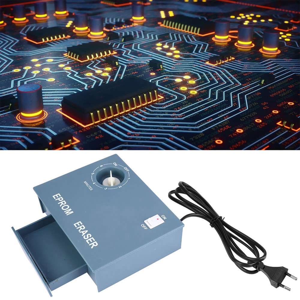 Ultraviolet UV Light EPROM Chip Data Eraser High Speed Erasable Timer Supply NEW