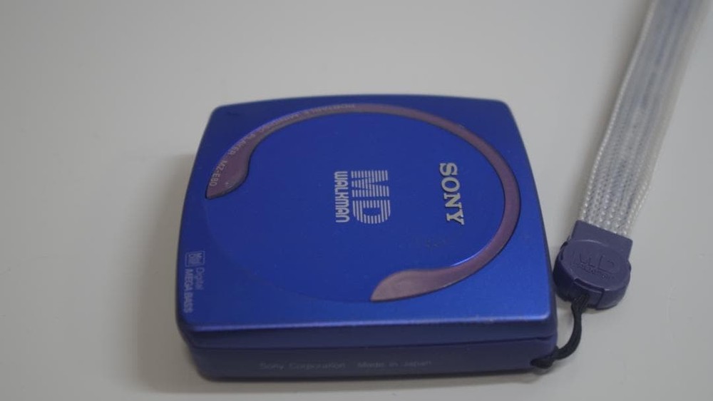 Sony MD Walkman MZ-E80 Blue Operation Confirmed