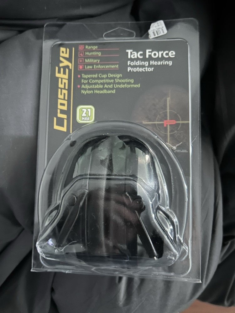 Cross Eye Tac Force Hearing Protector - Black
