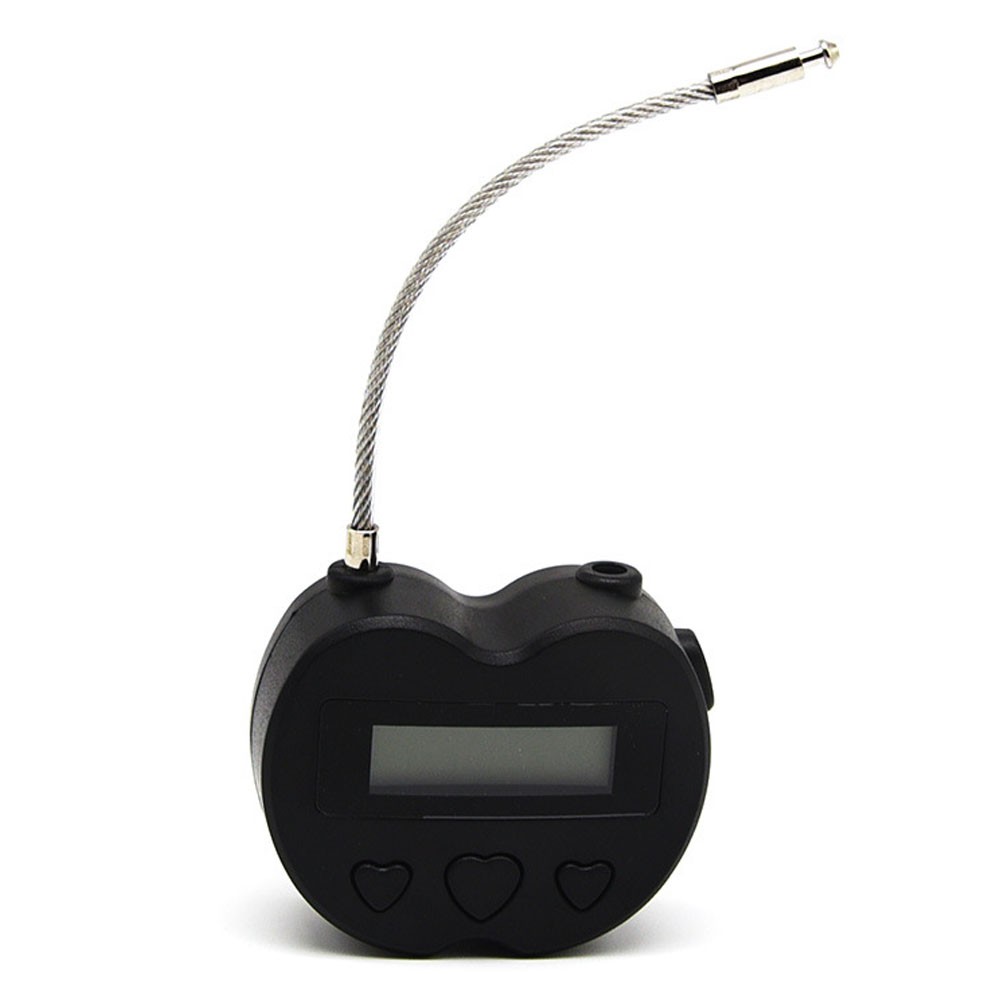 2PCS Black Time Lock LCD Display Time Lock Multifunction Travel Electronic Timer