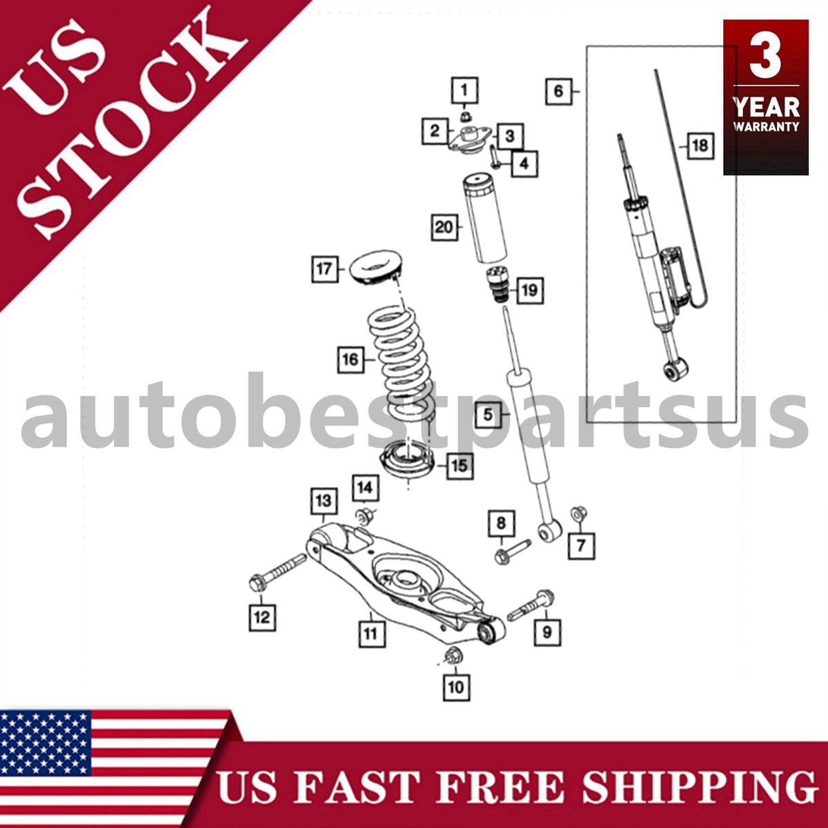 Genuine for Mopar 2014-23 JEEP RAM DODGE CHRYSLER Multiair Actuator 05047980AC
