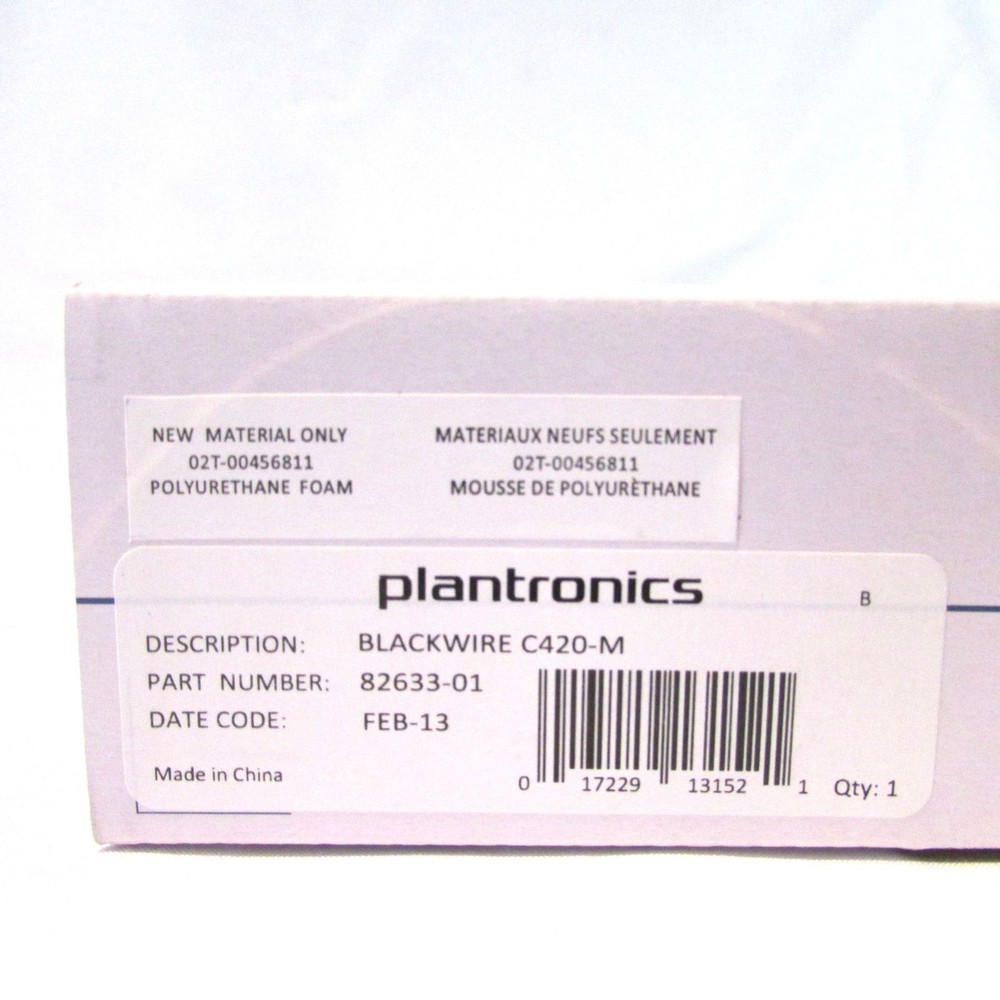 Plantronics Blackwire Computer Headset C420-M USB MicroSoft Lync