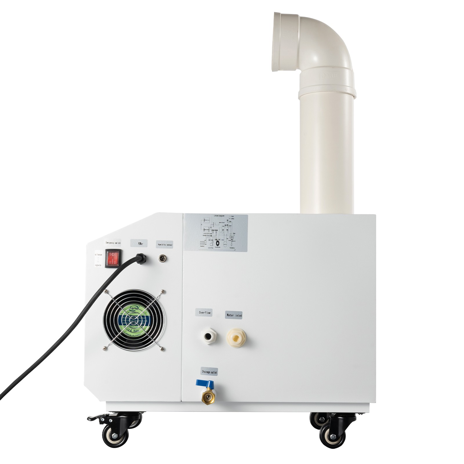 110V 300W Ultrasonic Humidifier Commercial Industrial Continuous Cool Fog Maker