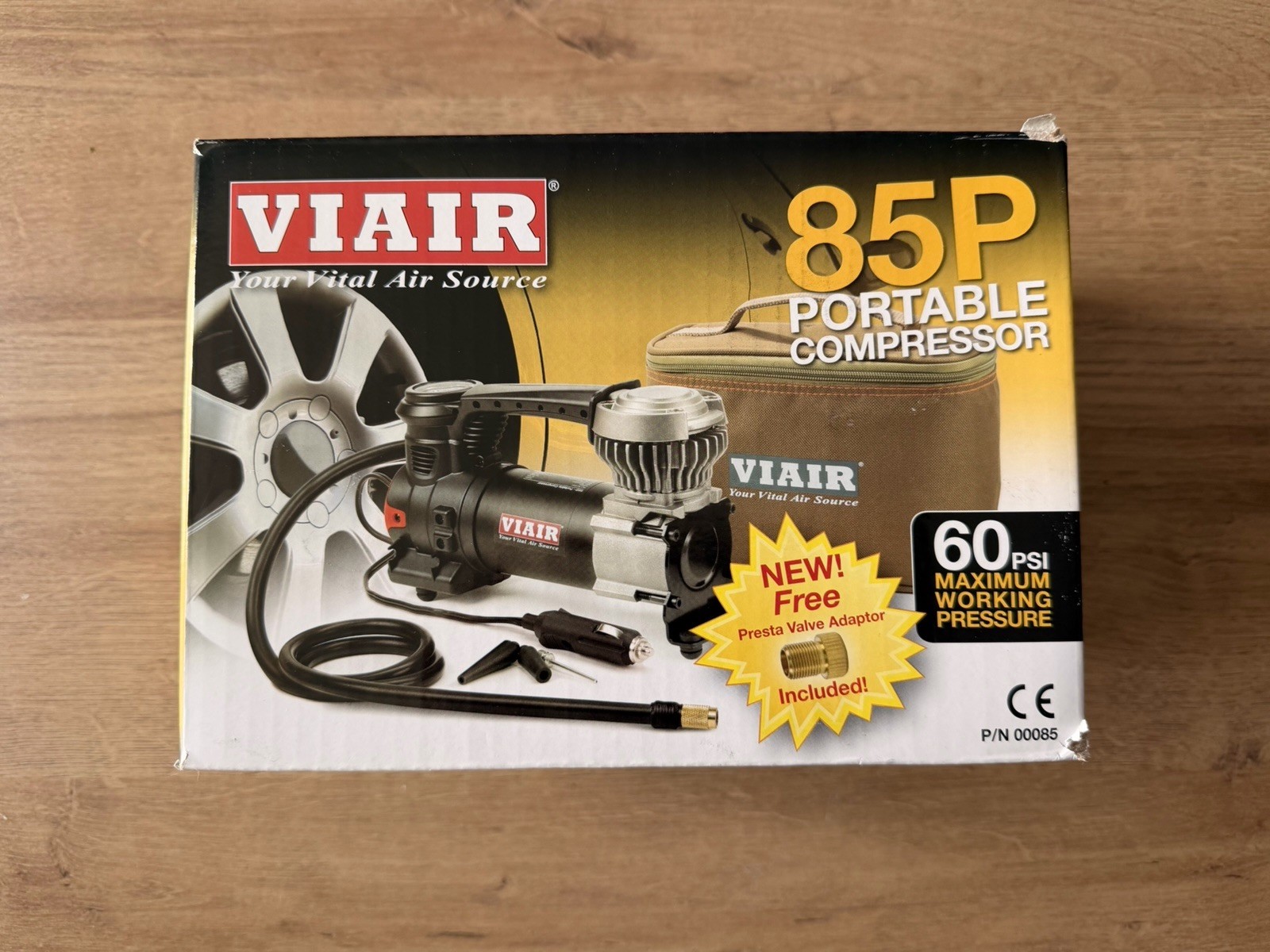 VIAIR 85P Portable Compressor and Tire Pump - NEW Open Box Never Used