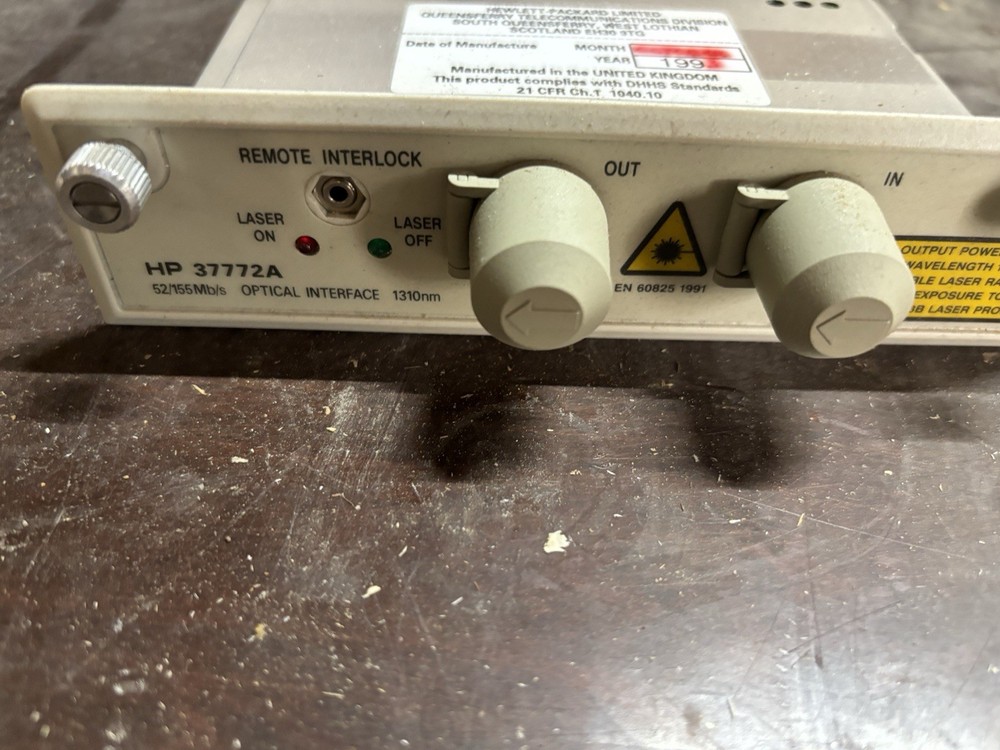 HP 37772A Optical Interface Module