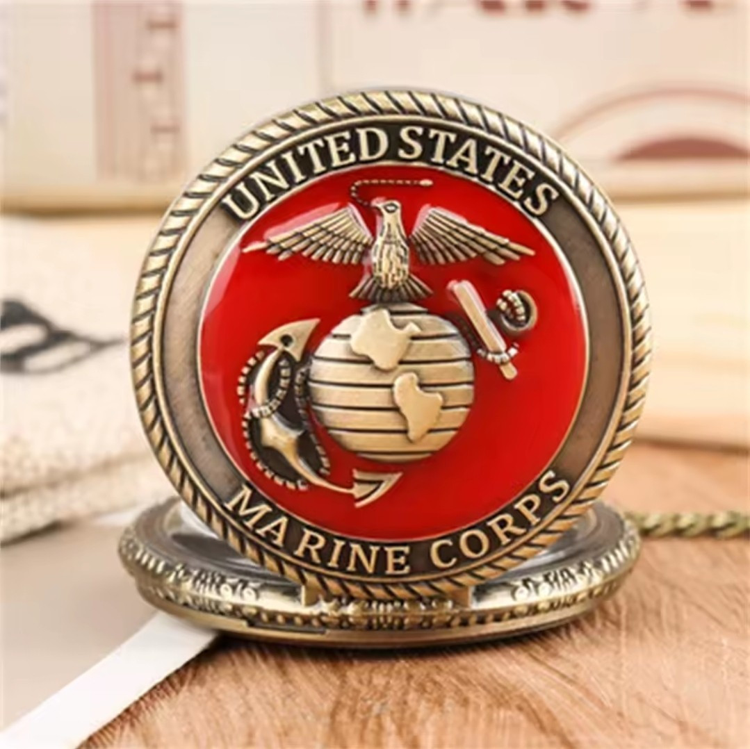 Pocket Watch US Marine Corps Quartz Watch W3
