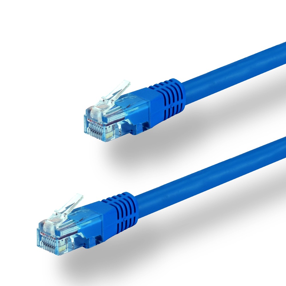 Blue CAT5E Ethernet Cable 12ft Patch Cord for Router PC LAN