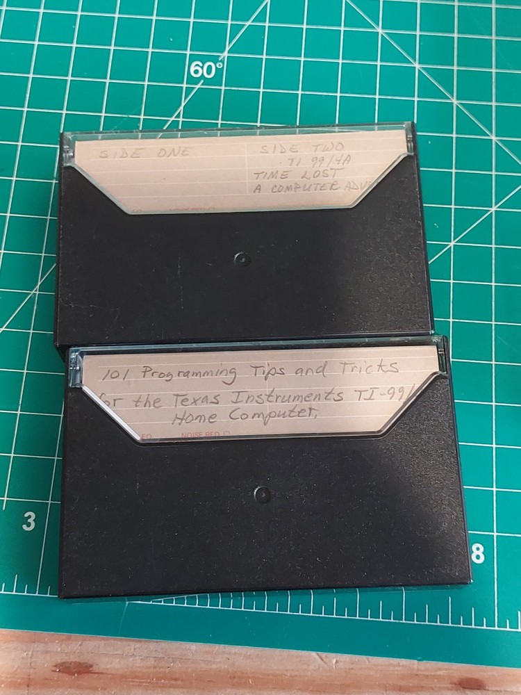 TI-99/4A Cassette Lot Games Basic Extended Programs Dow Aircraft Home Computer