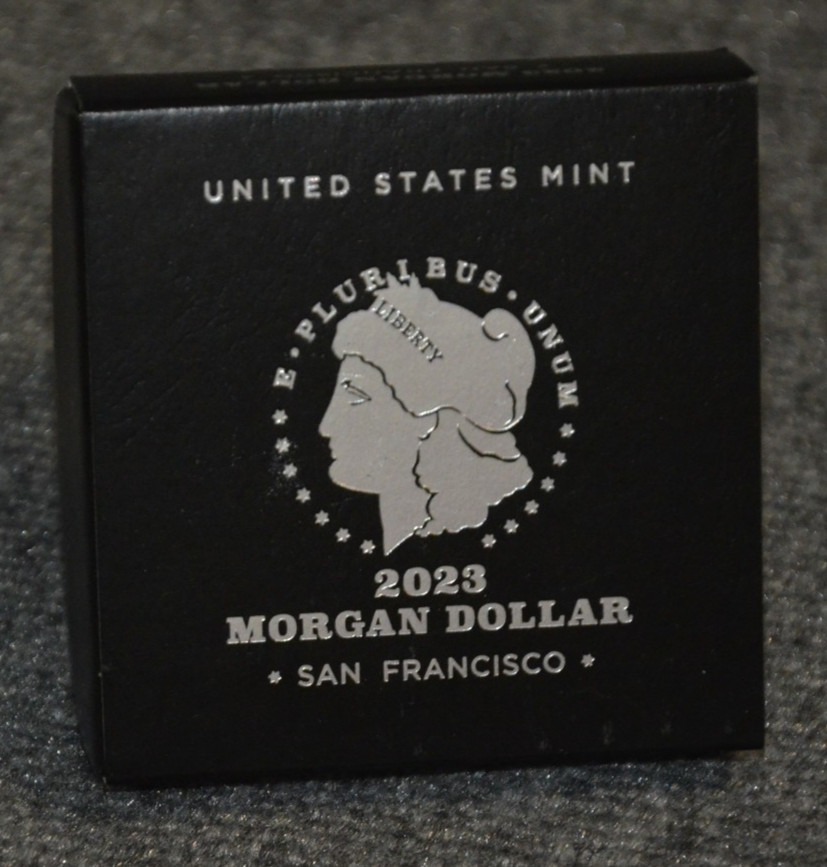 *Empty Box* For 2023-S Proof Morgan Silver Dollar w/ Capsule & COA