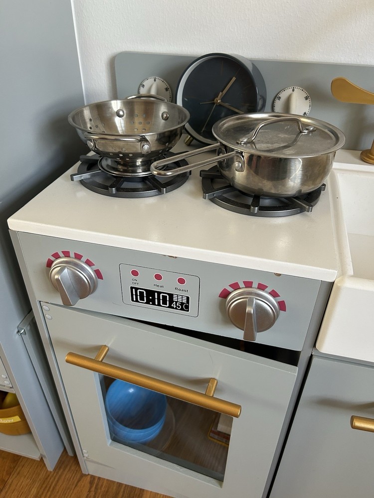 Fully Loaded Modern Teamson Play Kitchen For Kids