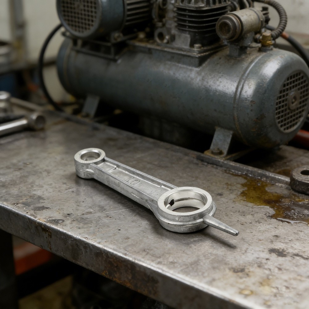 Sleek and Functional Silver Tone Connection Rod for Your For Air Compressor