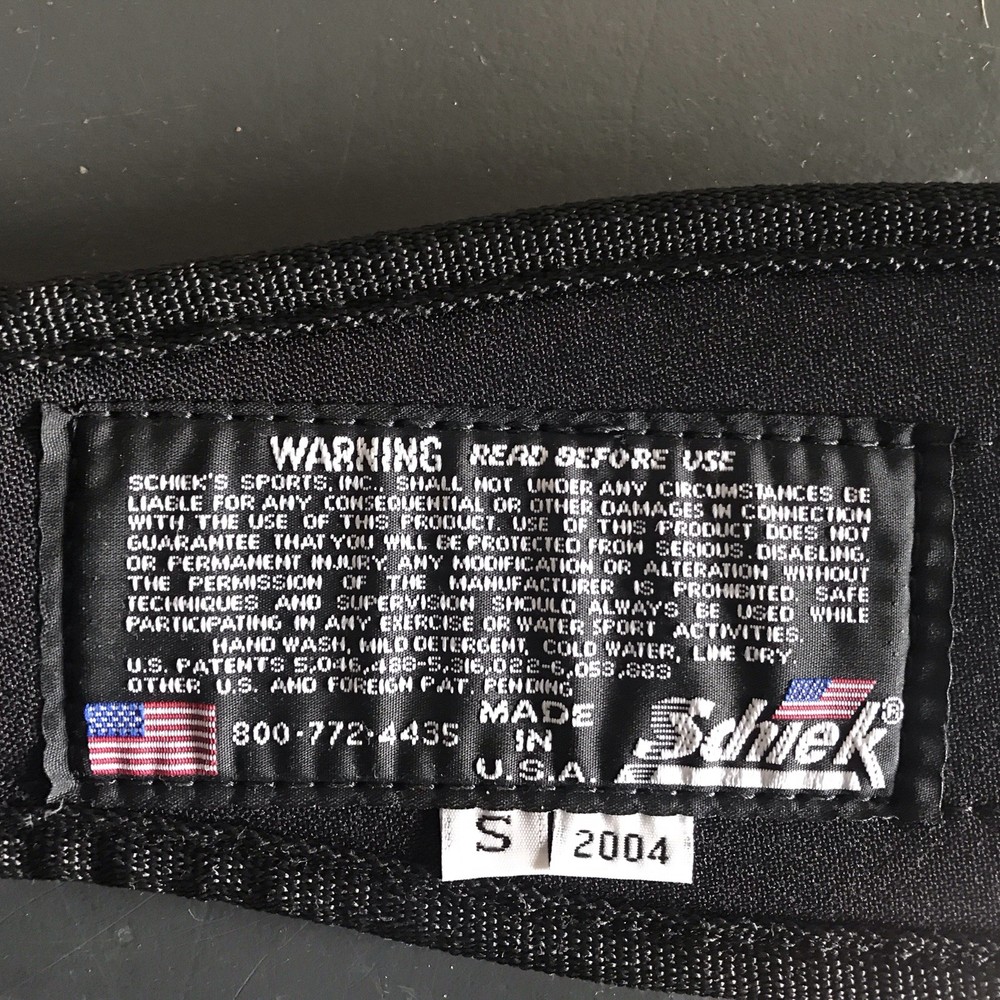 Schiek Weight Lifting Belt (Blue) Model#2004 Size Small NICE
