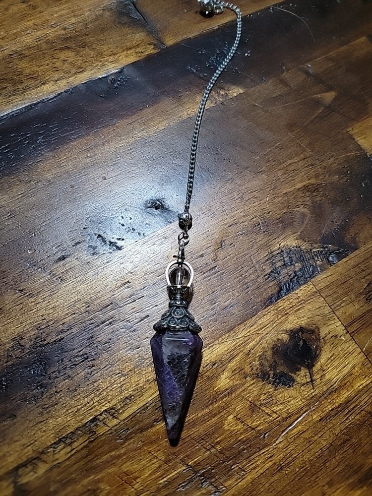 Amethyst Pendulum Crystal Stone, Pendulum Divination Tools