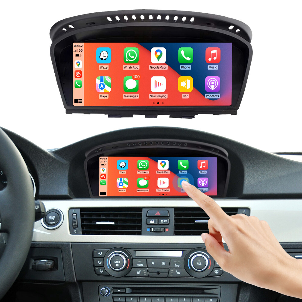 For BMW CIC 3 5 Series E90 E91 E92 E93 E60 E61 Wireless CarPlay Car Touch Screen