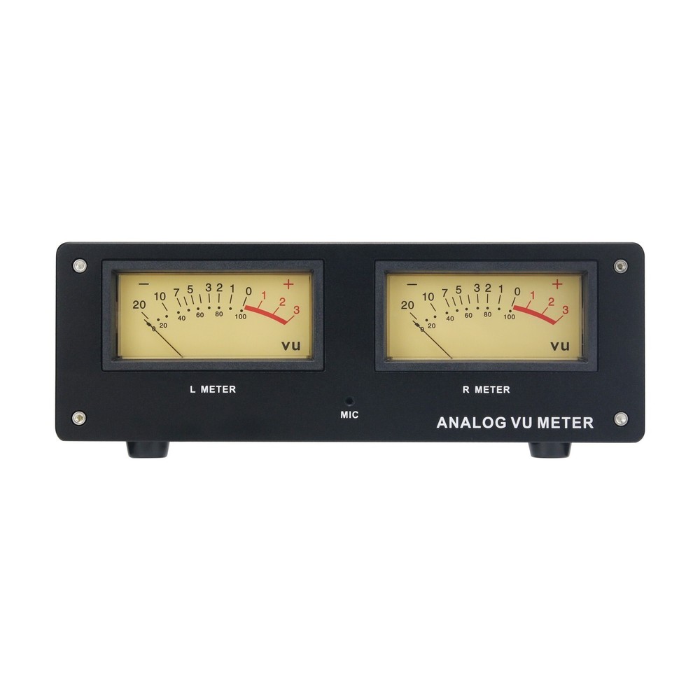 MIC-73 Voice Control Square Analog VU Meter Wire-free with LED Warm Backlight ot