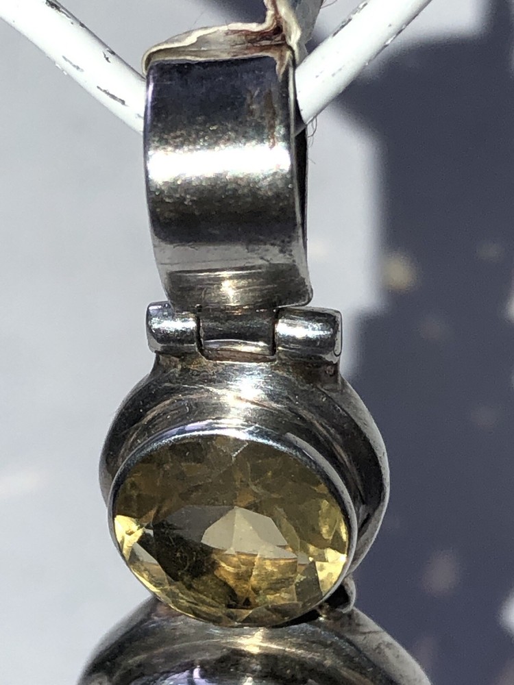 Handcrafted Mixed Gemstones Pendant 2”