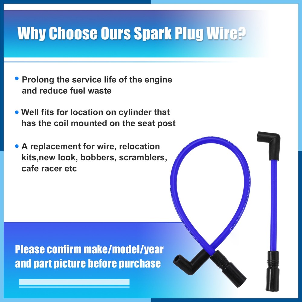 Spark Plug Wire Kit fit for Harley Davidson Dyna FXD Softail