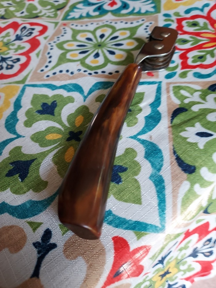 Vintage Pull-Through Hand-Held Knife Sharpener Bakelite Handled