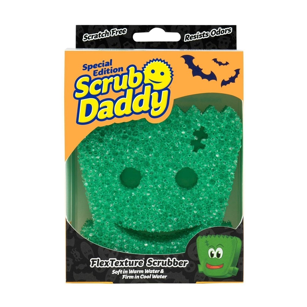 Scrub Daddy Halloween Edition Select-A-Shape Green Monster FlexTexture Scrubber