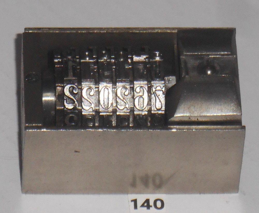 Roberts | letterpress numbering machine | 140