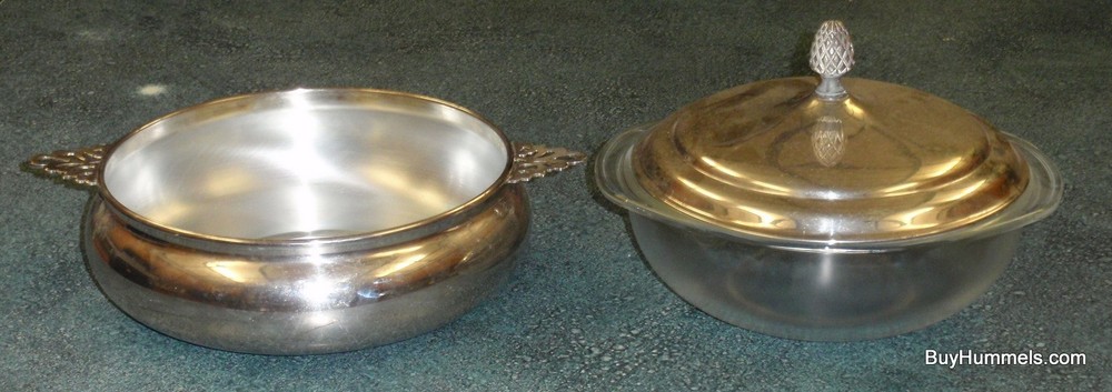 Sheffield Silverplate Casserole Dish 1127 with Pyrex 2Q Baking Dish Insert GIFT!