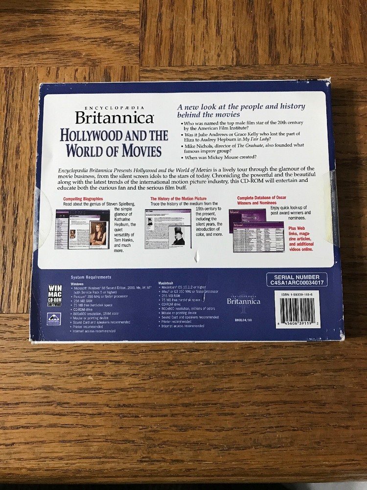Britannica Hollywood PC Cd