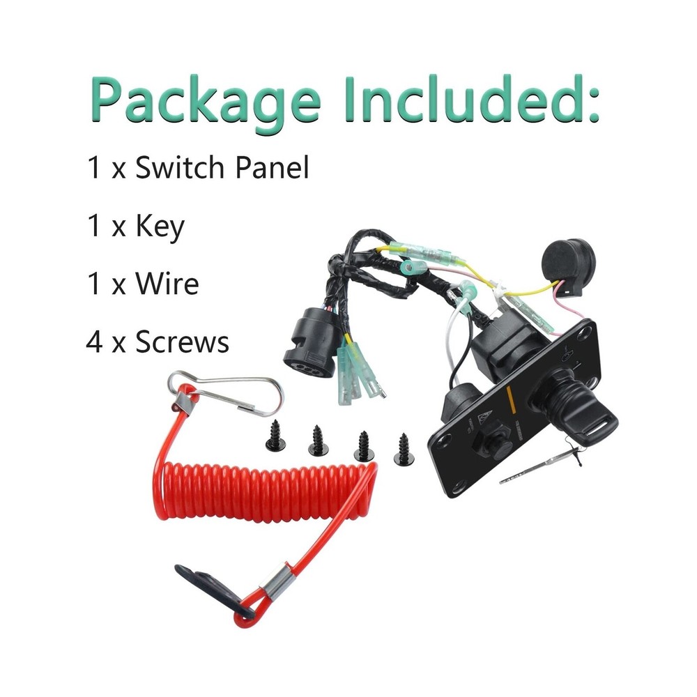 Main Switch Panel Single Engine Key Switch Panel Assembly On-Off-Start Contro...