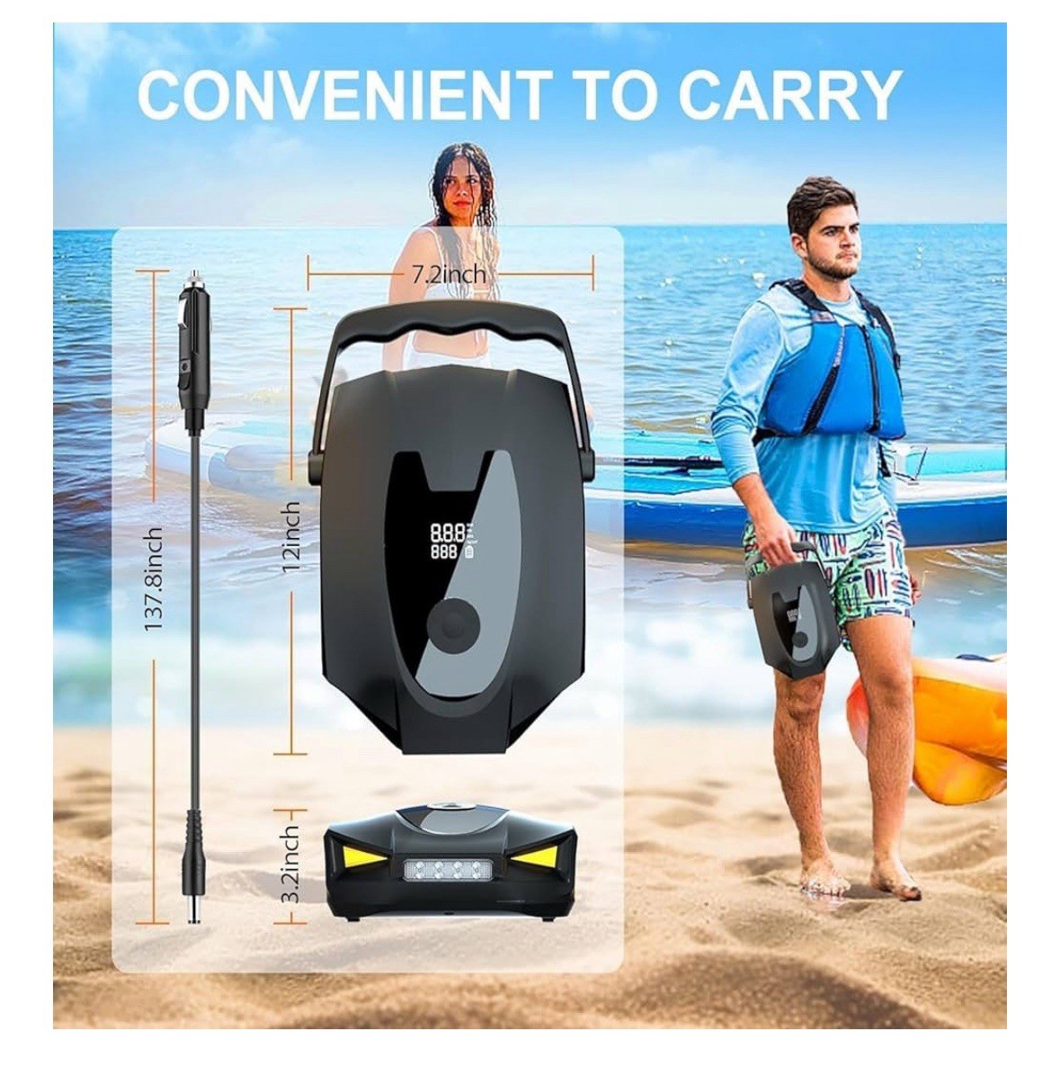 50PSI High Pressure SUP Air Pump