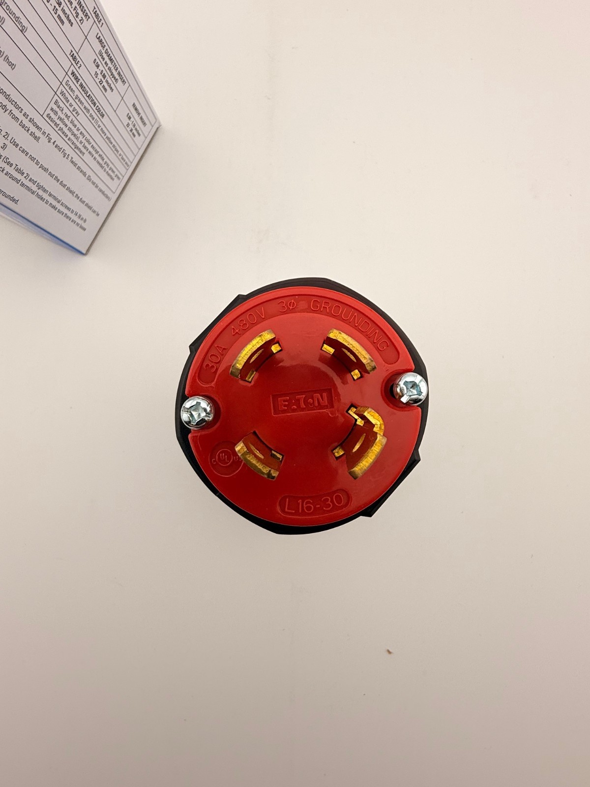 Eaton AHCL1630P HBL2731 71630NP L16-30P 30 Amp 480V Twist Lock Male Plug NEW