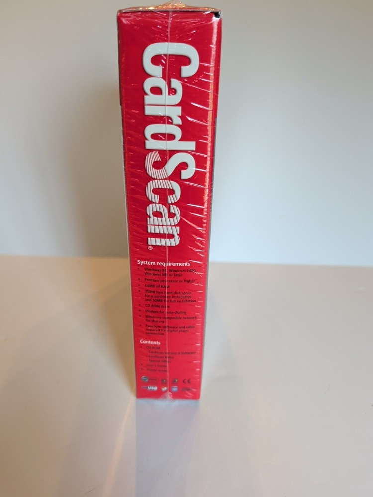 CardScan Version 6 Software NEW SEALED 2001 Corex Technologies Business Contacts