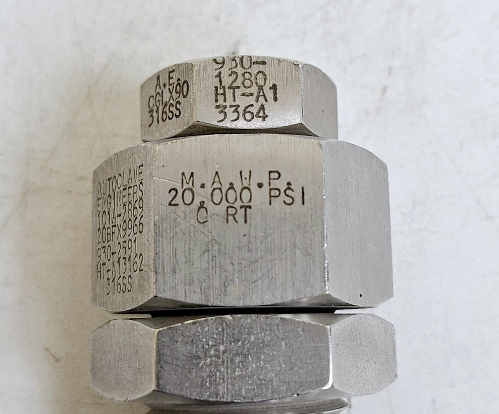 Autoclave 20BFX9966 / 930-2591 Bulkhead Coupling