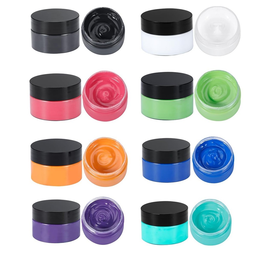 8-Color Chalk Paste Paint Set ，Chalk Ink Paste for Silk Screen Stencils,