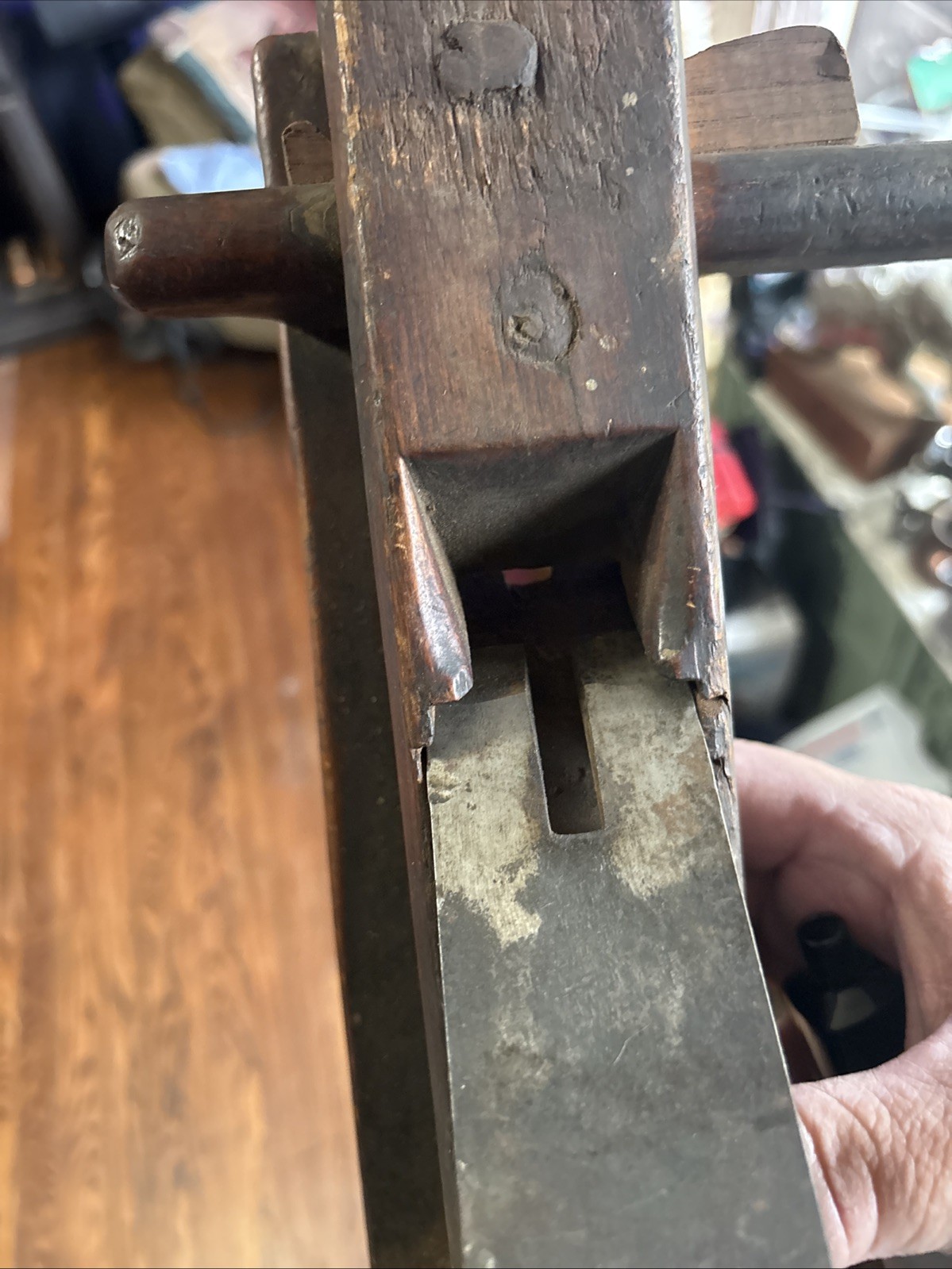 L.R. Spring Antique Wooden Plow Plane