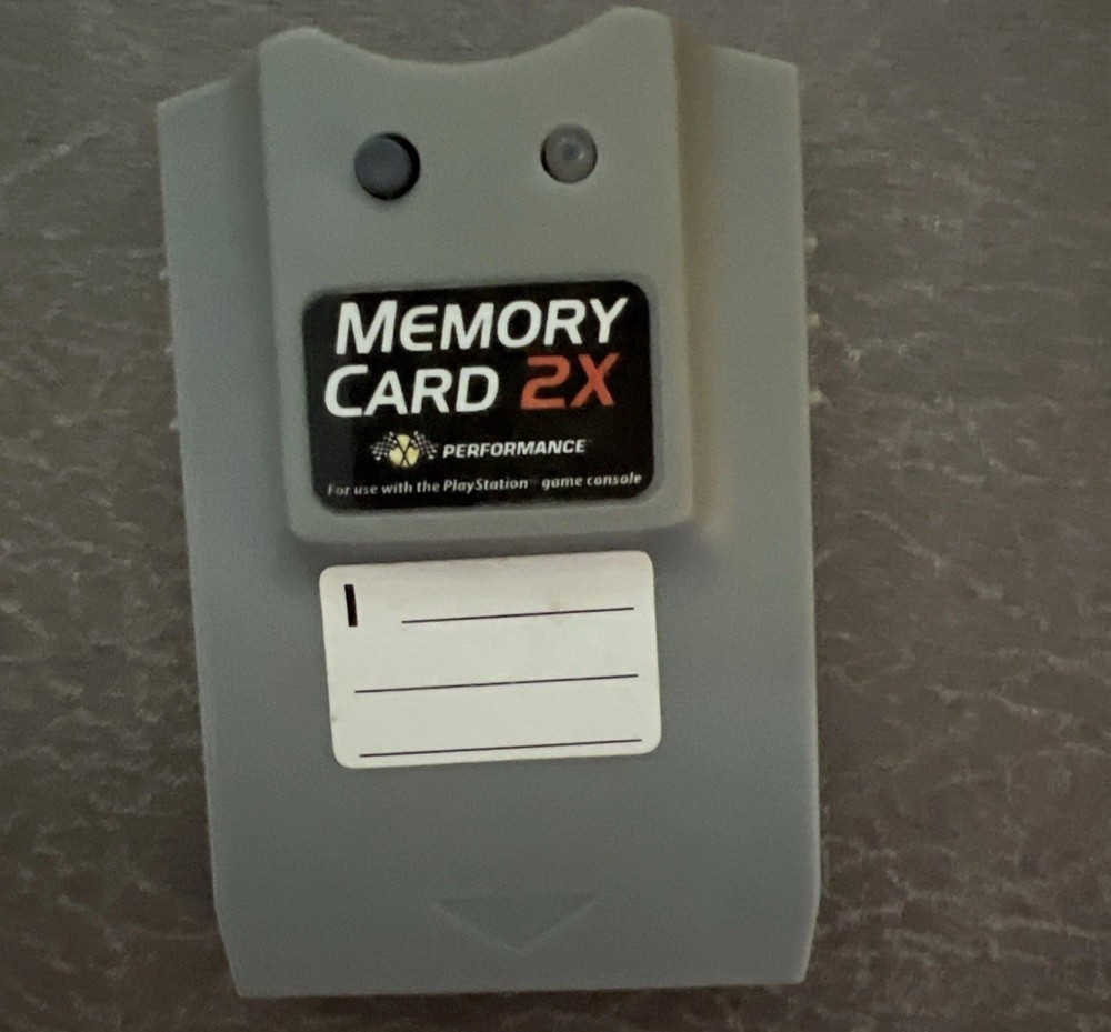 Memory Card 2X Performance Playstation -untested