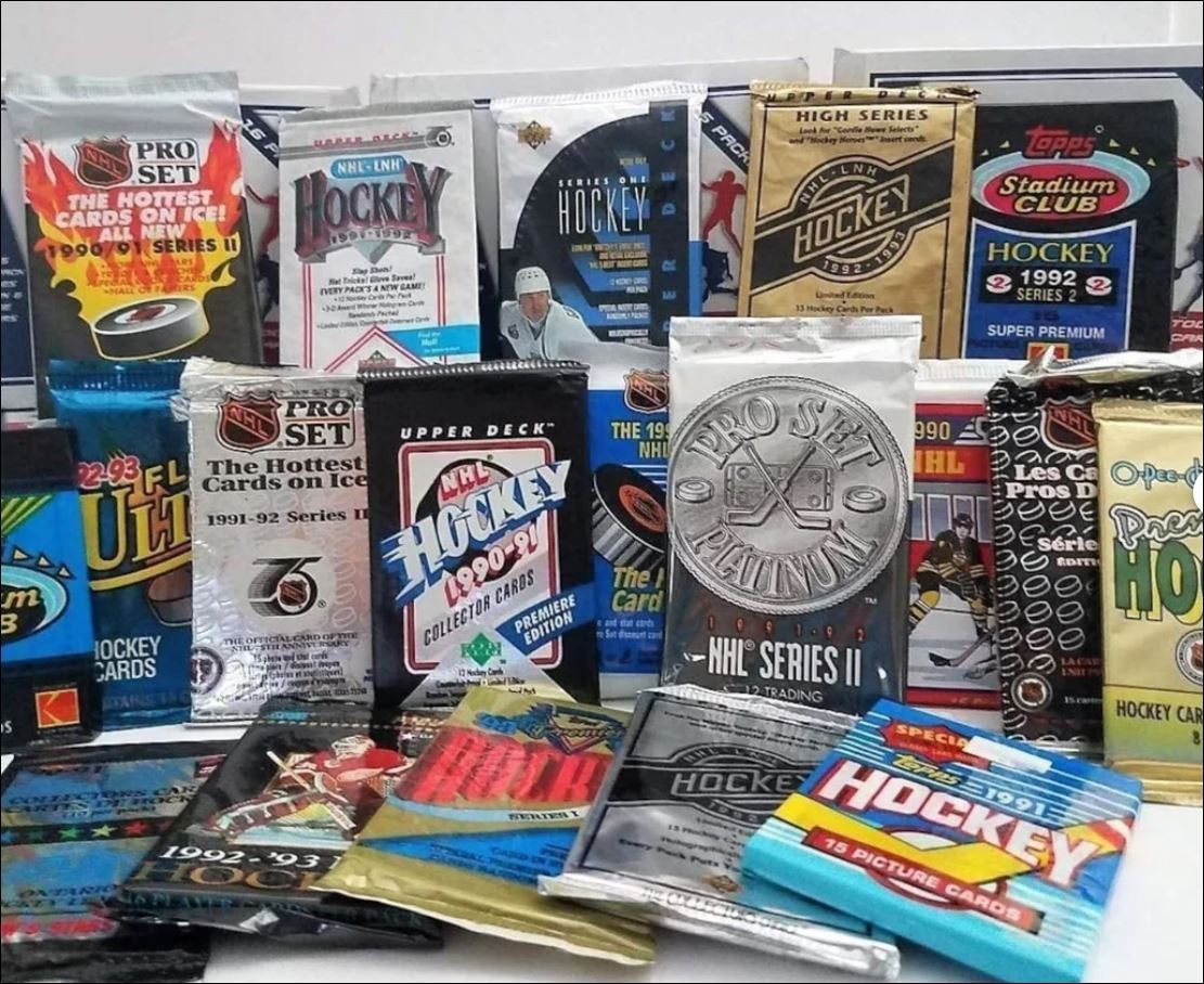 100 Vintage Hockey NHL Cards In Factory Sealed Packs Unopened Pack Lot Gretzky