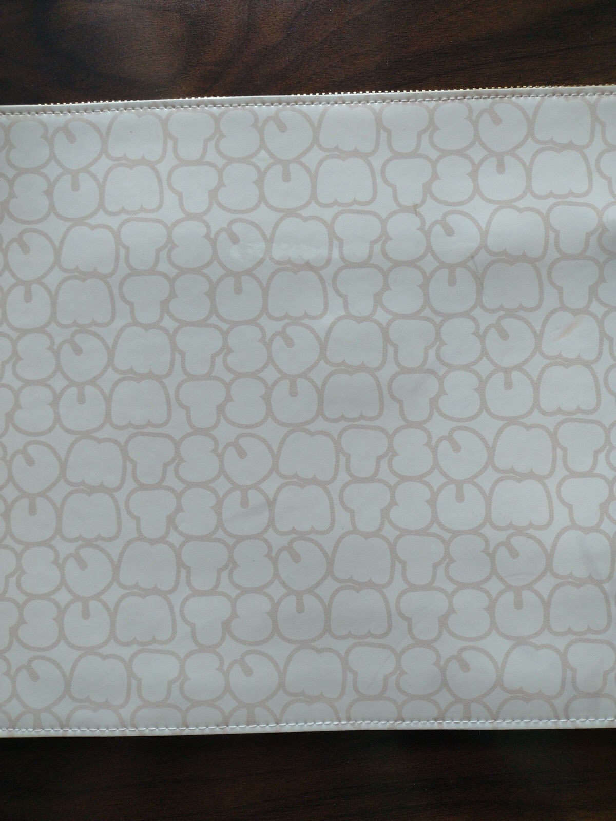 Large Disney Tsum Tsum Zip Pouch Wallet Call Out Vinyl Microfiber bag case 10x14