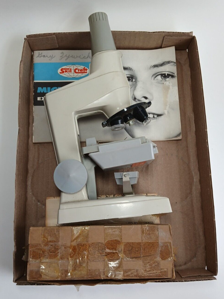 VTG 1963 Skil Craft Microscope Complete Manuals Lenses Science Set EUC Unboxed