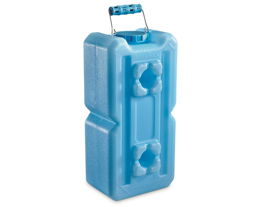 (4-Pack) Portable Camping Water Storage Container 3.5 Gallon Stackable BPA Free