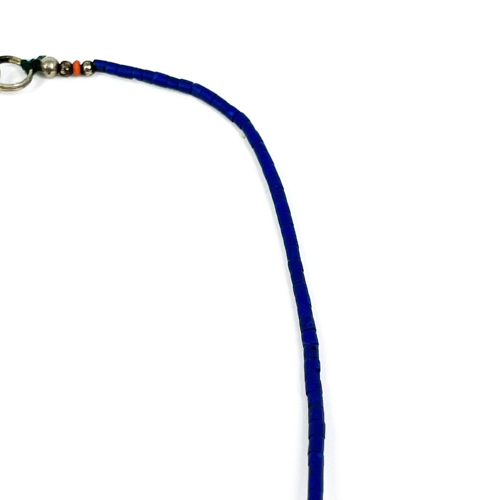 Lapis Stone Tiny Beaded Necklace Afghanistan