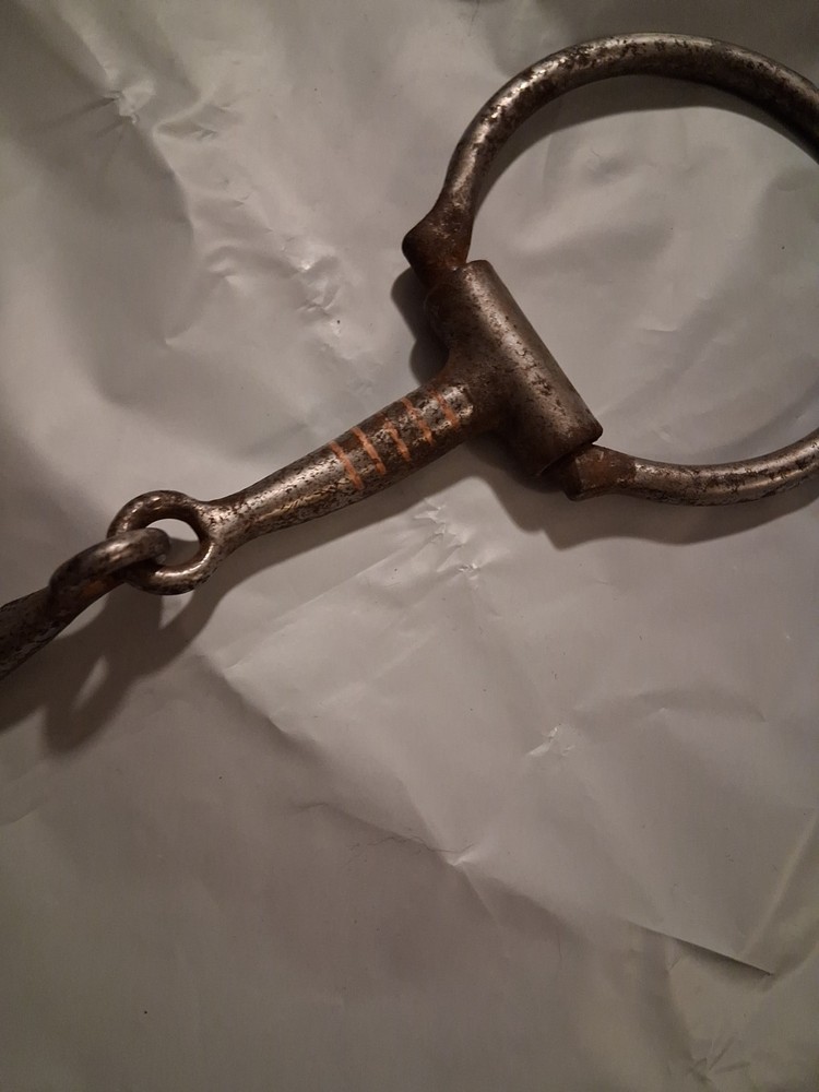 Snaffle Bit 5" D-Ring Heavy 10.4 Oz 3" Rings Copper Inlay