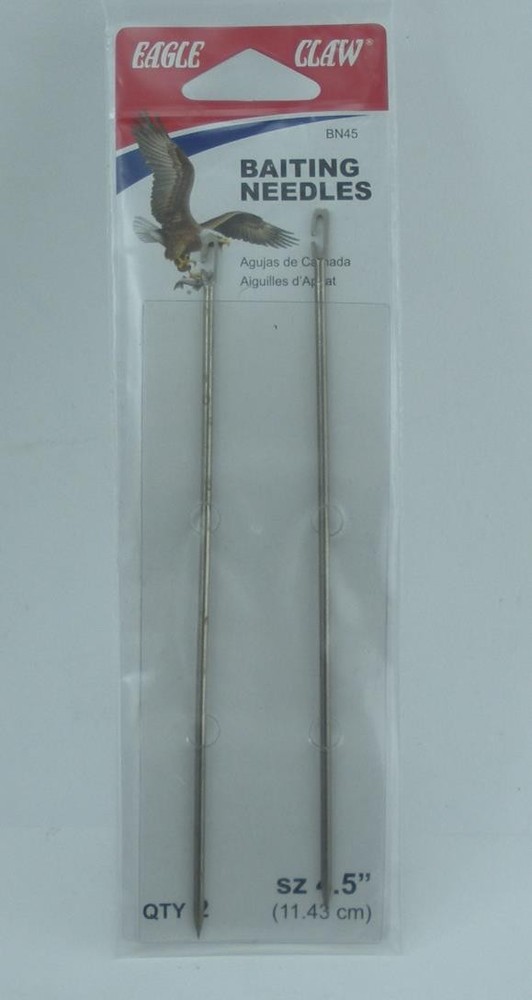 Eagle Claw BN45 Sewing Baiting Needle 4.5" 2CT