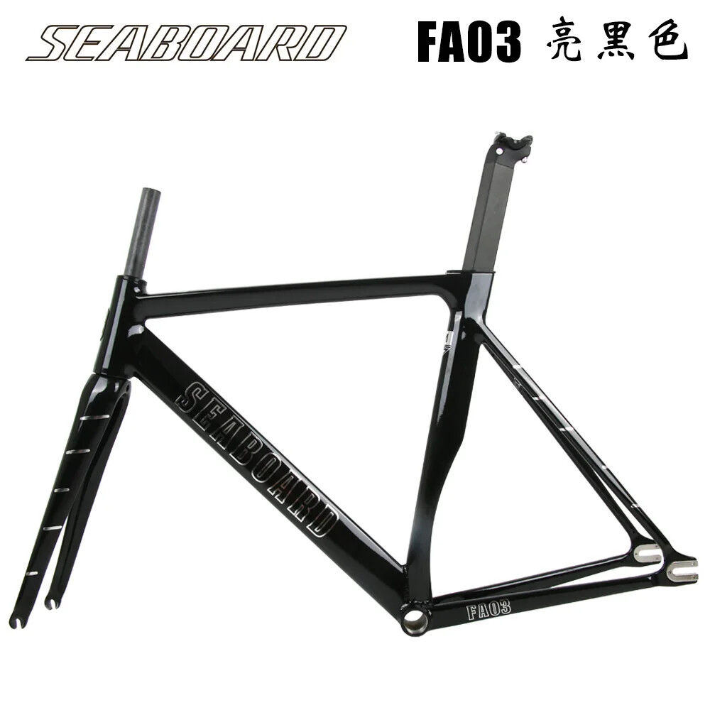 Frameset Fixed Gear 700C Aluminum Frame Carbon Fork Single Speed Bicycle Frame