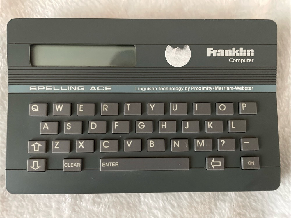 Franklin Computer Spelling Ace Linguistic Technology Model #SA 98 Tested